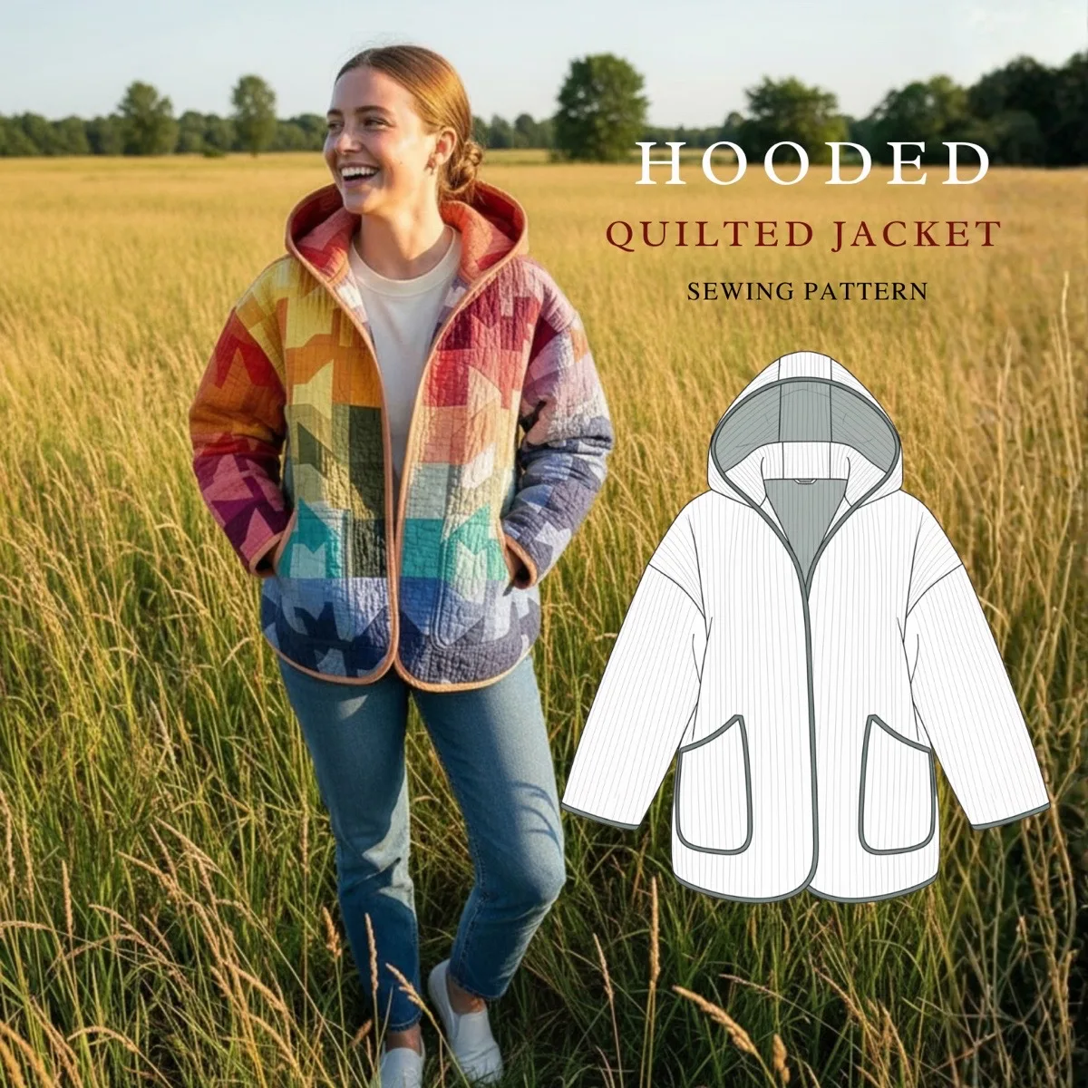 Hooded Quilted Jacket view 7